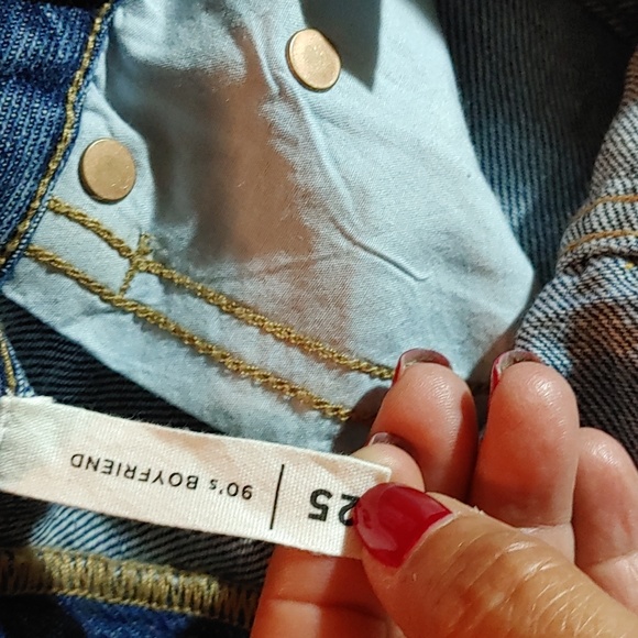 Pacsun'90s boyfriend Patchwork jeans SZ.25 NWT - Picture 9 of 10